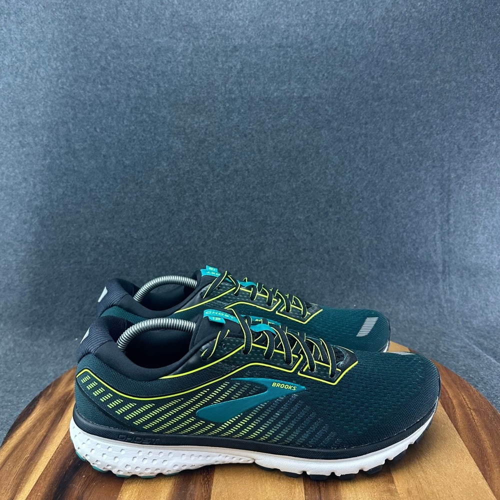 Brooks Running Shoes Mens 11.5D Ghost 12 Sneakers Green Lace Up Low 1103161D018